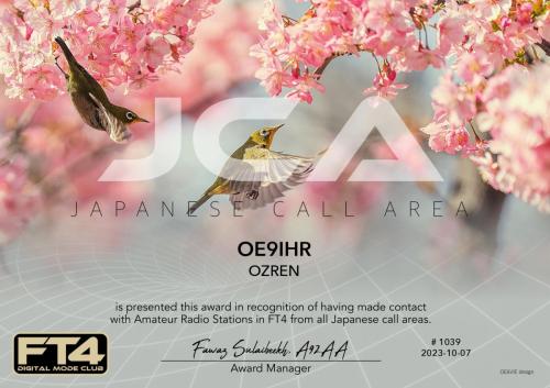 OE9IHR-JCA-JCA FT4DMC