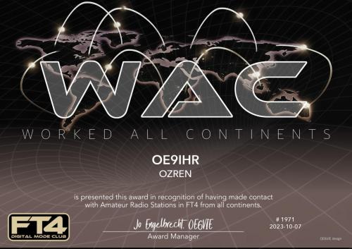 OE9IHR-WAC-WAC FT4DMC