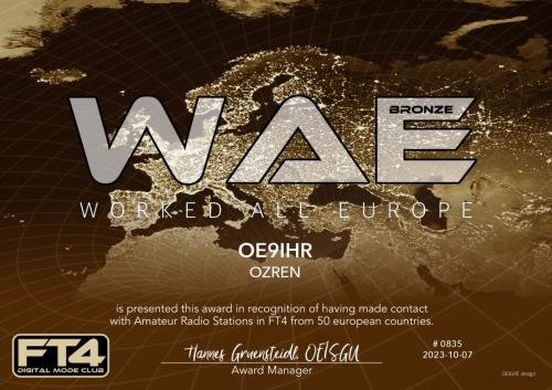 OE9IHR-WAE-BRONZE FT4DMC