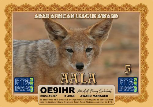 OE9IHR-AALA-BRONZE FT8DMC