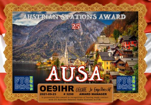 OE9IHR-AUSA-25 FT8DMC