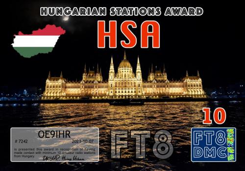 OE9IHR-HSA-III FT8DMC