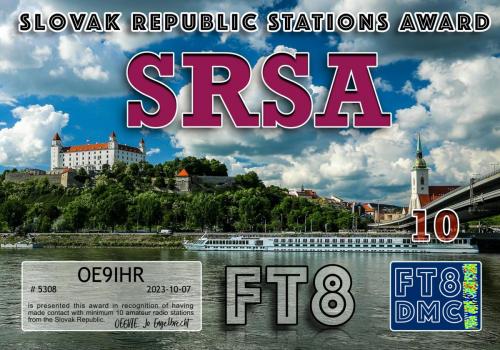 OE9IHR-SRSA-III FT8DMC