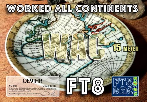 OE9IHR-WAC-15M FT8DMC
