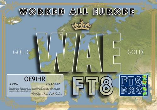 OE9IHR-WAE-GOLD FT8DMC