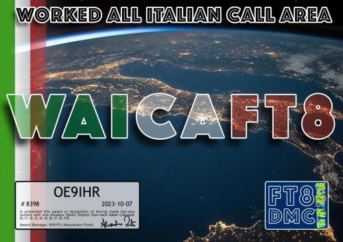 OE9IHR-WAICA-WAICA FT8DMC
