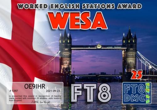 OE9IHR-WESA-II FT8DMC