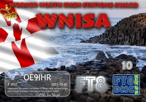 OE9IHR-WNISA-10 FT8DMC