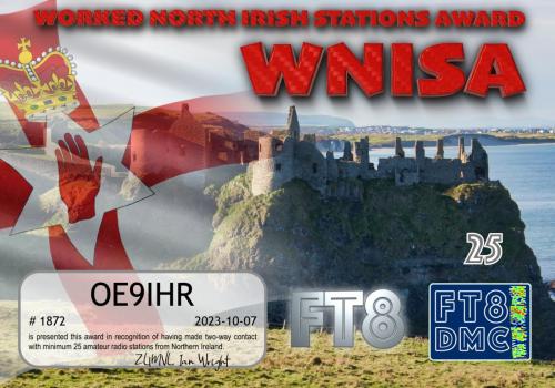 OE9IHR-WNISA-25 FT8DMC