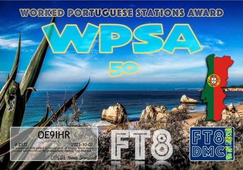 OE9IHR-WPSA-50 FT8DMC