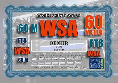 OE9IHR-WSA-30 FT8DMC