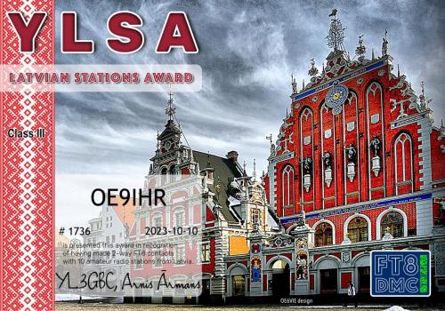 OE9IHR-YLSA-III FT8DMC