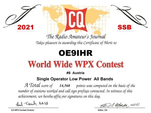 CQ WW WPX SSB 2021