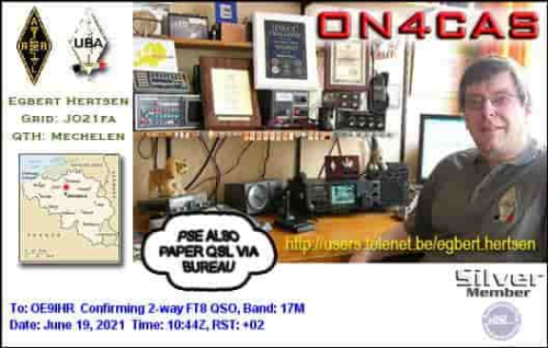Callsign=ON4CAS VisitorCallsign=OE9IHR QSODate=2021-06-19 10 44 00 0 Band=17M Mode=FT8