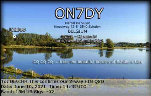 Callsign=ON7DY VisitorCallsign=OE9IHR QSODate=2021-06-10 14 48 00 0 Band=15M Mode=FT8