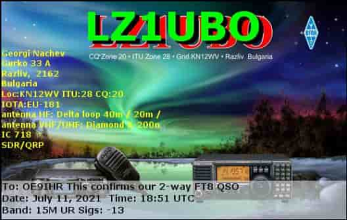 Callsign=LZ1UBO VisitorCallsign=OE9IHR QSODate=2021-07-11 18 51 00 0 Band=15M Mode=FT8