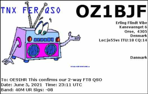 Callsign=oz1bjf VisitorCallsign=OE9IHR QSODate=2021-06-05 23 11 00 0 Band=40M Mode=FT8