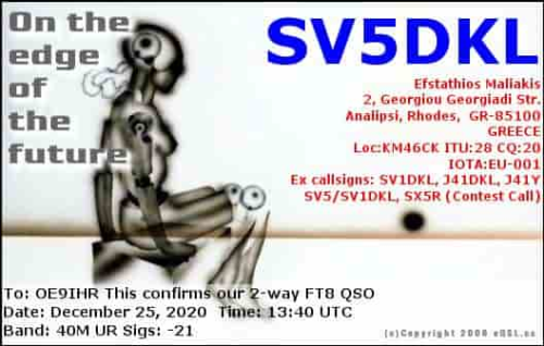 Callsign=sv5dkl VisitorCallsign=OE9IHR QSODate=2020-12-25 13 40 00 0 Band=40M Mode=FT8
