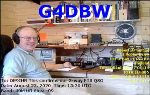 Callsign=G4DBW VisitorCallsign=OE9IHR QSODate=2020-08-23 15 20 00 0 Band=40M Mode=FT8
