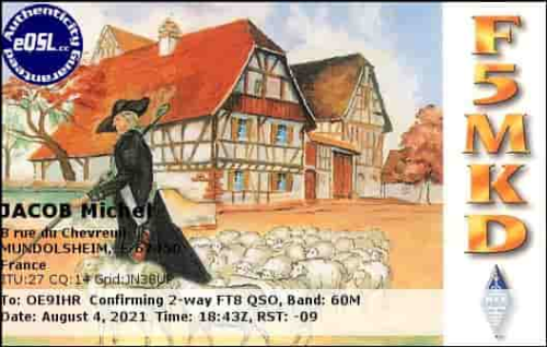 Callsign=F5MKD VisitorCallsign=OE9IHR QSODate=2021-08-04 18 43 00 0 Band=60M Mode=FT8