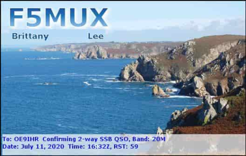 Callsign=F5MUX VisitorCallsign=OE9IHR QSODate=2020-07-11 16 32 00 0 Band=20M Mode=SSB