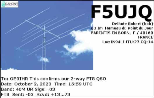 Callsign=F5UJQ VisitorCallsign=OE9IHR QSODate=2020-10-02 15 59 00 0 Band=40M Mode=FT8