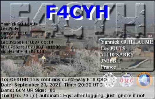 Callsign=f4cyh VisitorCallsign=OE9IHR QSODate=2021-09-23 20 32 00 0 Band=60M Mode=FT8