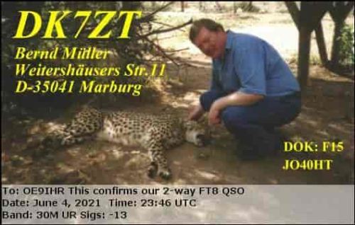 Callsign=DK7ZT VisitorCallsign=OE9IHR QSODate=2021-06-04 23 46 00 0 Band=30M Mode=FT8