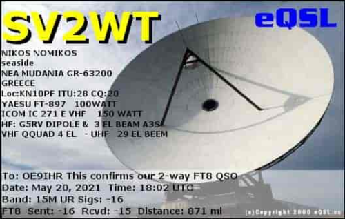 Callsign=SV2WT VisitorCallsign=OE9IHR QSODate=2021-05-20 18 02 00 0 Band=15M Mode=FT8