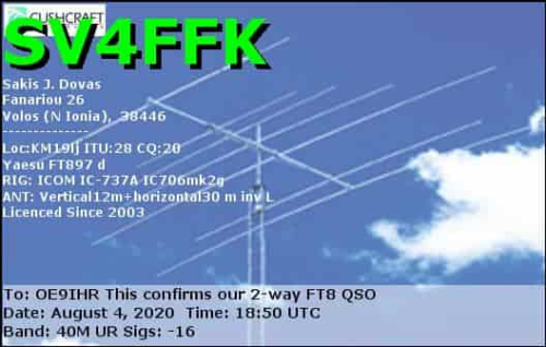 Callsign=SV4FFK VisitorCallsign=OE9IHR QSODate=2020-08-04 18 50 00 0 Band=40M Mode=FT8