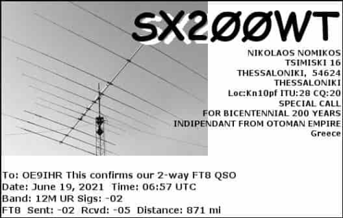 Callsign=SX200WT VisitorCallsign=OE9IHR QSODate=2021-06-19 06 57 00 0 Band=12M Mode=FT8