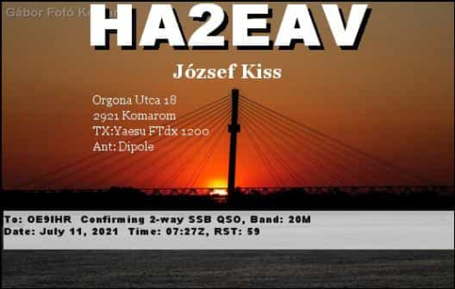 Callsign=HA2EAV VisitorCallsign=OE9IHR QSODate=2021-07-11 07 27 00 0 Band=20M Mode=SSB