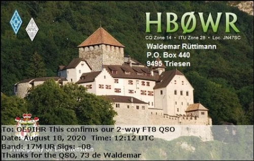 Callsign=HB0WR VisitorCallsign=OE9IHR QSODate=2020-08-18 12 12 00 0 Band=17M Mode=FT8