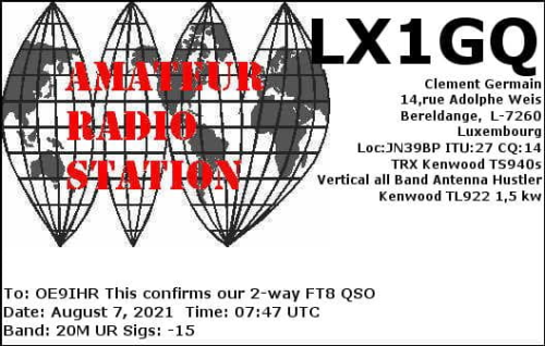 Callsign=lx1gq VisitorCallsign=OE9IHR QSODate=2021-08-07 07 47 00 0 Band=20M Mode=FT8