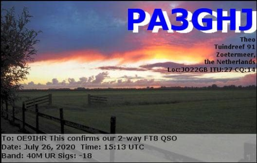 Callsign=PA3GHJ VisitorCallsign=OE9IHR QSODate=2020-07-26 15 13 00 0 Band=40M Mode=FT8