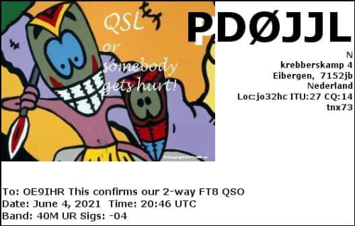 Callsign=PD0JJL VisitorCallsign=OE9IHR QSODate=2021-06-04 20 46 00 0 Band=40M Mode=FT8