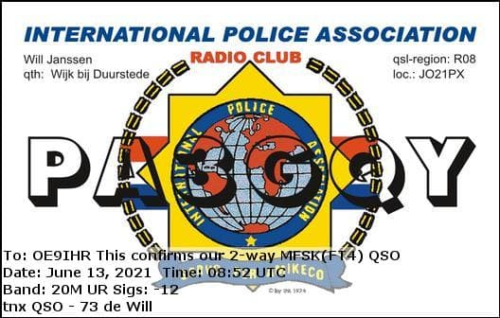 Callsign=pa3gqy VisitorCallsign=OE9IHR QSODate=2021-06-13 08 52 00 0 Band=20M Mode=MFSK
