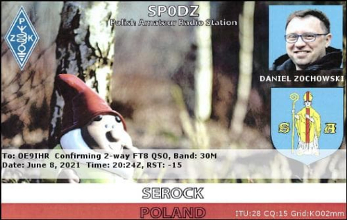 Callsign=SP0DZ VisitorCallsign=OE9IHR QSODate=2021-06-08 20 24 00 0 Band=30M Mode=FT8