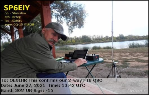 Callsign=SP6EIY VisitorCallsign=OE9IHR QSODate=2021-06-27 13 42 00 0 Band=30M Mode=FT8