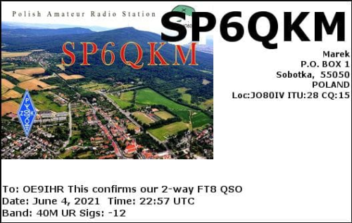 Callsign=SP6QKM VisitorCallsign=OE9IHR QSODate=2021-06-04 22 57 00 0 Band=40M Mode=FT8