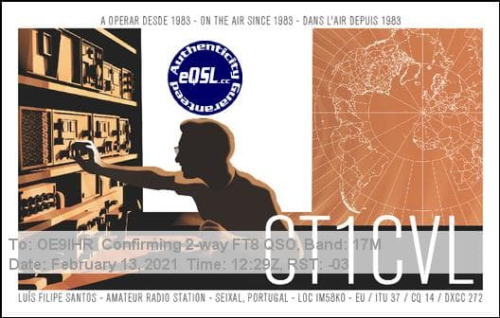 Callsign=ct1cvl VisitorCallsign=OE9IHR QSODate=2021-02-13 12 29 00 0 Band=17M Mode=FT8