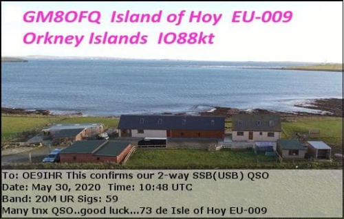 Callsign=GM8OFQ VisitorCallsign=OE9IHR QSODate=2020-05-30 10 48 00 0 Band=20M Mode=SSB