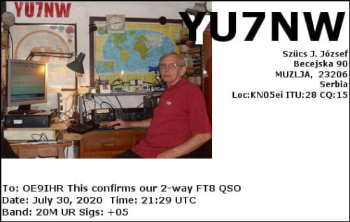 Callsign=YU7NW VisitorCallsign=OE9IHR QSODate=2020-07-30 21 29 00 0 Band=20M Mode=FT8