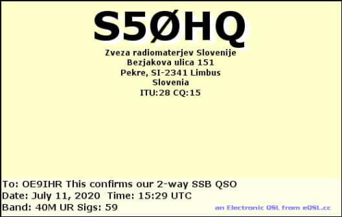 Callsign=S50HQ VisitorCallsign=OE9IHR QSODate=2020-07-11 15 29 00 0 Band=40M Mode=SSB