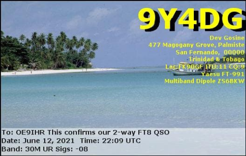 Callsign=9y4dg VisitorCallsign=OE9IHR QSODate=2021-06-12 22 09 00 0 Band=30M Mode=FT8