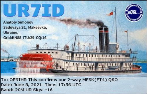 Callsign=UR7ID VisitorCallsign=OE9IHR QSODate=2021-06-08 17 56 00 0 Band=20M Mode=MFSK