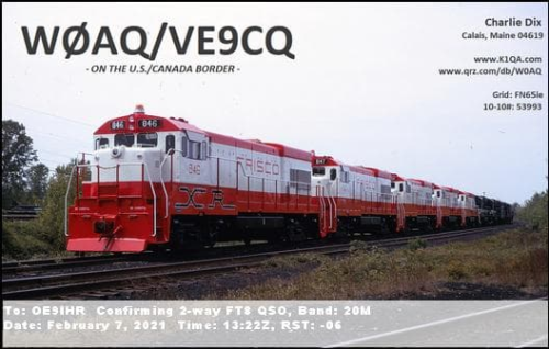 Callsign=W0AQ VisitorCallsign=OE9IHR QSODate=2021-02-07 13 22 00 0 Band=20M Mode=FT8