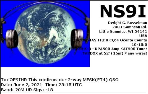Callsign=ns9i VisitorCallsign=OE9IHR QSODate=2021-06-02 23 15 00 0 Band=20M Mode=MFSK